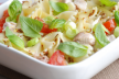 Zomerse pastasalade met frambozen recept