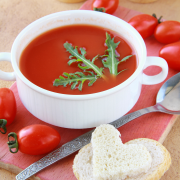 Tomatencrèmesoep met tortelini`s recept