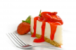 Cheesecake met gemarineerde aardbeien recept