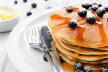 Amerikaanse pancakes met blauwe bessen recept
