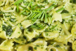Pasta met spinazie en Boursin recept