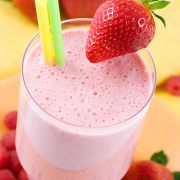Aardbeien- milkshake recept