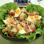 Salade met ei en lamsoor recept