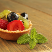 Fruittaartjes met banketbakkersroom recept
