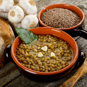 Arabische linzenstoof met pompoen recept