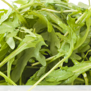Stoofpeertjes salade met rucola en spek recept
