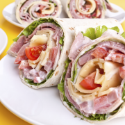 Caesarsalade-wraps voor buffet recept