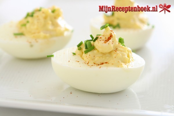 Gevulde eieren met bieslook (glutenvrij)