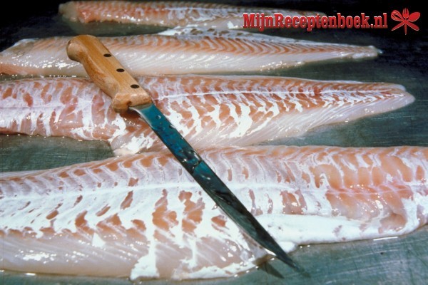 Vis Kabeljauw gebakken in cousbareia saus