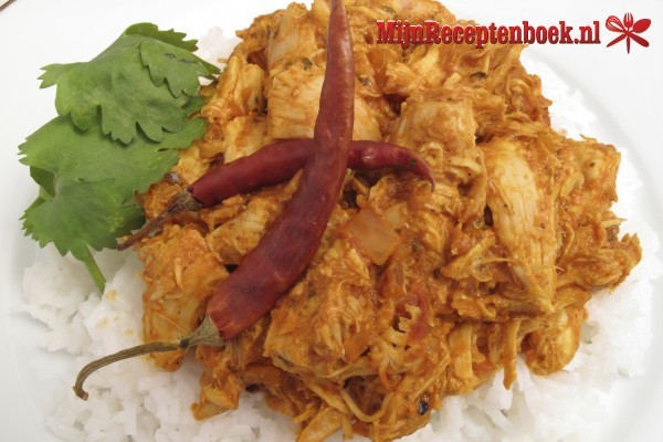 Vlees of vis in Hindoestaanse masala